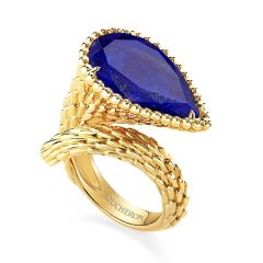 Boucheron Serpent Boheme Couleur Yellow Gold Lapis Lazuli Ring JRG02744