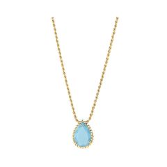 Boucheron Serpent Boheme Couleur Yellow Gold Turquoise Pendant JPN00600