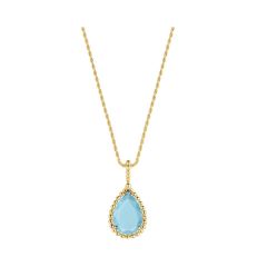 Boucheron Serpent Bohème Couleur Yellow Gold Turquoise Pendant JPN00601