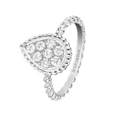 Boucheron Serpent Bohème Diamants White Gold Diamond Ring JRG02148