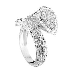 Boucheron Serpent Bohème Diamants White Gold Diamond Ring JRG04CDB1