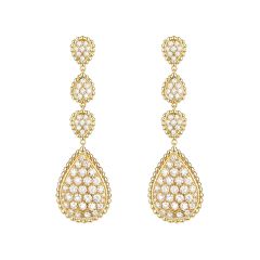 Boucheron Serpent Bohème Diamants Yellow Gold Diamond Earrings JCO01289