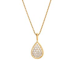 Boucheron Serpent Boheme Yellow Gold Diamond Pendant JCL00682