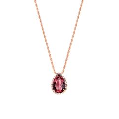 Boucheron Serpent Boheme Pink Gold Rhodolite Pendant JPN00595