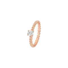 Boucheron Serpent Boheme Pink Gold Diamond Ring JSL00126