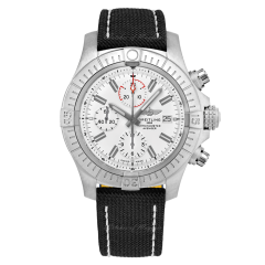 A133751A1A1X2 | Breitling Super Avenger Chronograph 48 Steel White watch | Buy Now