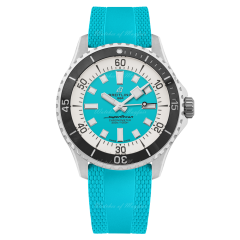 A17376211L2S2 | Breitling Superocean Automatic Steel Turquoise 44  mm watch. Buy Online