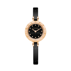 102087 | BVLGARI B.Zero 1 Steel & Ceramic & Pink Gold Quartz 23 mm watch | Buy Online