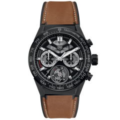 CAR5A90.FT6121 | TAG Heuer Carrera Chronograph Tourbillon 45 mm watch. Buy Online