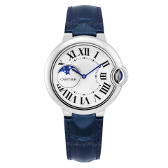 Cartier Ballon Bleu de Cartier Steel Leather 37 mm WSBB0029