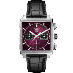 CBL2118.FC6518 | TAG Heuer Monaco Purple Dial Automatic Chronograph 39 mm watch. Buy Online