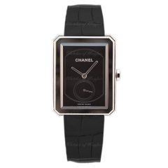 H5319 | Chanel Boy-Friend Large Steel & Alligator watch | Buy Online