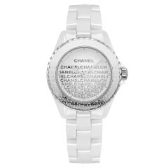 Chanel J12 White Ceramic Steel Diamonds Limited Edition 33 mm H7419