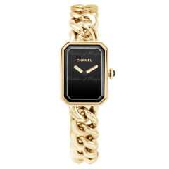 H3257 | Chanel Premiere Chain Large Yellow Gold Black Dial watch. Buy Online