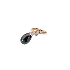 Chantecler Joyful Pink Gold Diamond Onyx Ring C.30372