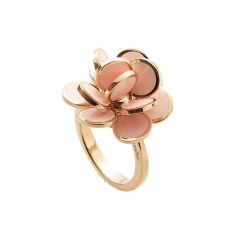 Chantecler Paillettes Pink Gold Ring C.35257 Size 52