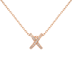 082216 | Buy Online Chaumet Jeux de Liens Pink Gold Diamond Pendant