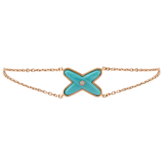 082935 |Buy Chaumet Jeux de Liens Pink Gold Turquoise Diamond Bracelet