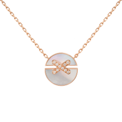 Chaumet Liens Pink Gold Mother-of-Pearl Diamond Pendant 084220