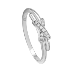 082217 | Buy Online Chaumet Liens White Gold Diamond Ring