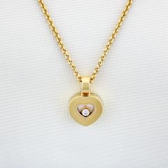 97-0001 | Chopard Happy Diamonds Icons Yellow Gold Diamond Pendant