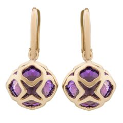 839221-5002|Buy Chopard IMPERIALE Cocktail Rose Gold Amethyst Earrings