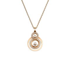 799210-5003 | Buy Online Chopard Happy 8 Rose Gold Diamond Pendant