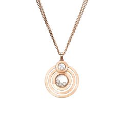 799211-5001 | Buy Online Chopard Happy 8 Rose Gold Diamond Pendant