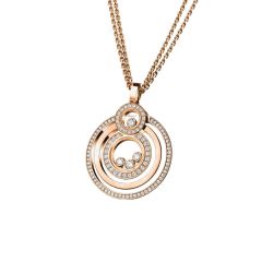 799211-5003 | Buy Online Chopard Happy 8 Rose Gold Diamond Pendant