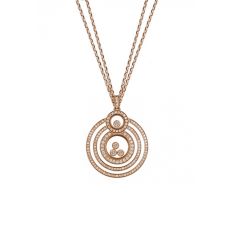 799211-5005 | Buy Online Chopard Happy 8 Rose Gold Diamond Pendant