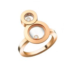 829209-5010 | Buy Online Chopard Happy 8 Rose Gold Diamond Ring