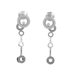 836983-1001 | Buy Chopard Happy Bubbles White Gold Diamond Earrings