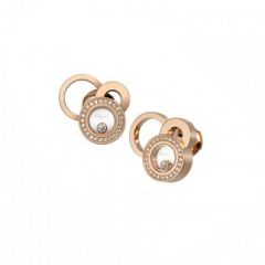 836985-5001 | Buy Chopard Happy Bubbles Rose Gold Diamond Earrings