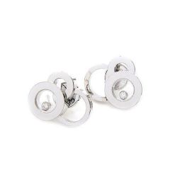 Chopard Happy Bubbles White Gold Diamond Earrings 836984-1001