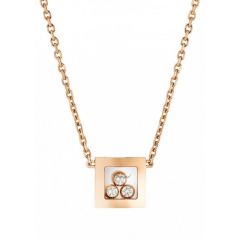 819224-5001|Buy Online Chopard Happy Curves Rose Gold Diamond Pendant 