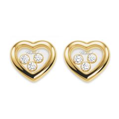 834611-0001 | Buy Chopard Happy Diamonds Yellow Gold Diamond Earrings