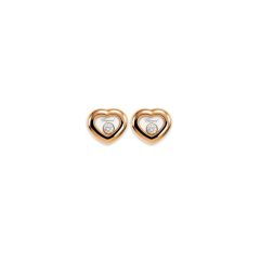 Chopard Happy Diamonds Rose Gold Diamond Earrings 834854-5001