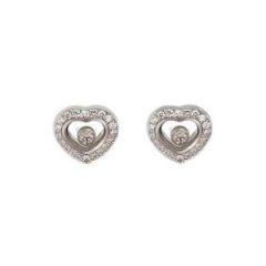 Chopard Happy Diamonds White Gold Diamond Ear Pins 836718-1001