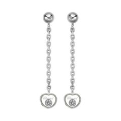 839081-1001 | Buy Chopard Happy Diamonds White Gold Diamond Earrings