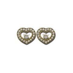 Chopard Happy Diamonds Icons Ear Pins Yellow Gold 83A054-0201