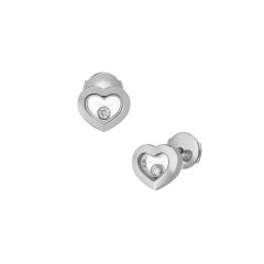 Chopard Happy Diamonds Icons Ear Pins White Gold 83A054-1001