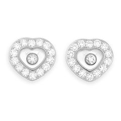 Chopard Happy Diamonds Icons Ear Pins White Gold 831084-1001