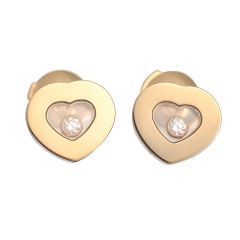 Chopard Happy Diamonds Icons Ear Pins Yellow Gold 832897-0001