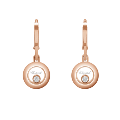 83A017-5301 | Chopard Happy Diamonds Icons Rose Gold Diamond Earrings