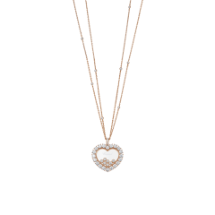 Chopard Happy Diamonds Icons Joaillerie Rose Gold Diamond Pendant 79A049-5001