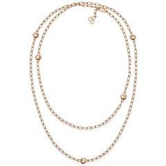 81A117-5001 | Buy Online Chopard Happy Diamonds Icons Rose Gold Diamond Necklace 