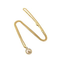 793957-0001 | Chopard Happy Diamonds Icons Yellow Gold Pave Pendant 