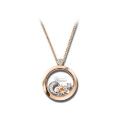 Chopard Happy Diamonds White and Rose Gold Pendant 799434-5201