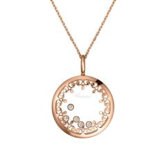 Chopard Happy Diamonds Rose Gold Diamond Pendant 799475-5002