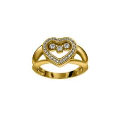 Chopard Happy Diamonds Yellow Gold Diamond Ring 824502-0110